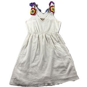 Judith March Women Dress Crochet Flowers Boho Cottagecore Festival Large J132